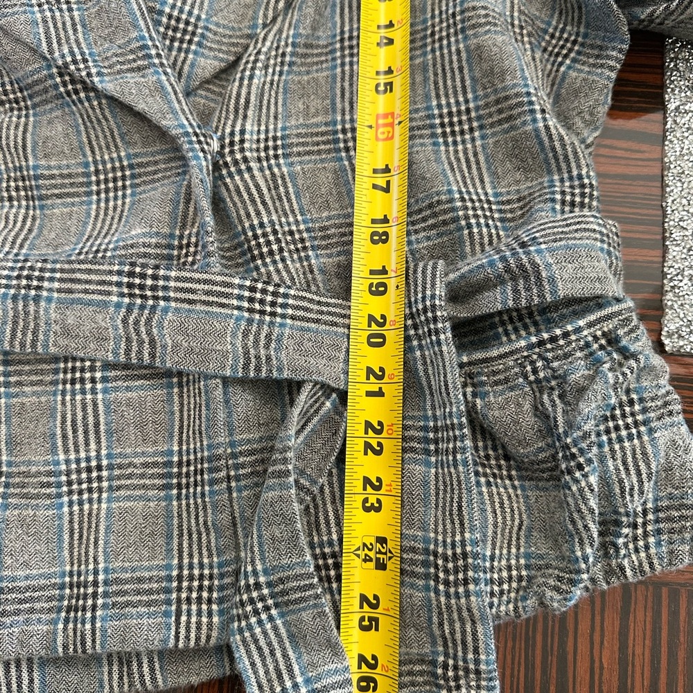 Marc Jacobs Plaid Wool Blend Belted Jacket Sz M - Picture 13 of 13